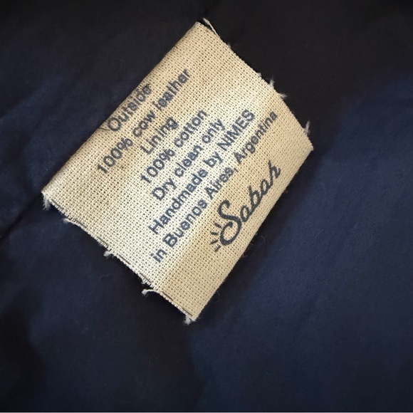 Rare Sabah Downtown Leather Jacket Unisex Small - Picture 8 of 13